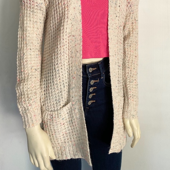 EXPRESS 2019 confetti cardigan/crop top set XS-S - Picture 6 of 8